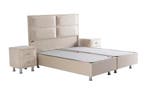Opberg Boxspring Magnum – Beige Velvet (Zonder Matras) -, Verzenden, Nieuw