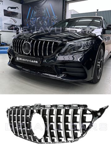 AMG Look Front Grill voor Mercedes Benz C Klasse W205 S205, Auto diversen, Ophalen of Verzenden