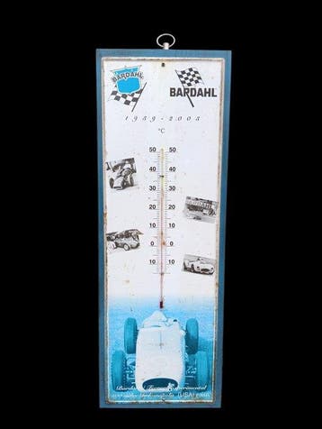 Thermometer - Hout, Metaal - Oude thermometer