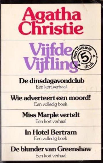 Vijfde Vijfling. - Christie, Verzenden, Gelezen