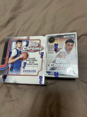 2025/26, 2023/24 Topps Chrome Victor Wembanyama Parallel, Nieuw