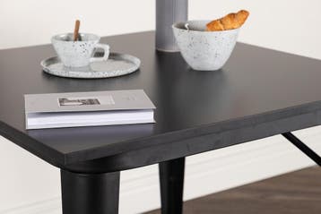Eettafel - Lara - 80x80 cm - Zwart - Jörn, Verzenden, Nieuw