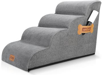 Hondentrapje voor honden - 40x72x50 cm - Grijs - Nobleza, Dieren en Toebehoren, Verzenden, Zo goed als nieuw