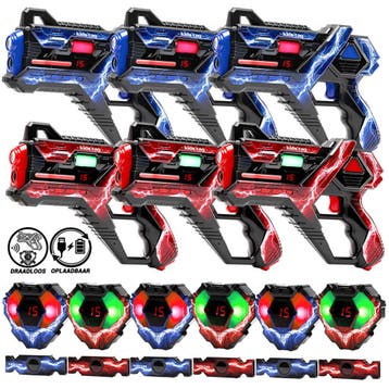 KidsTag V2 Lasergame Set voor Kinderen - 6 laserguns 6, Ophalen of Verzenden, Nieuw