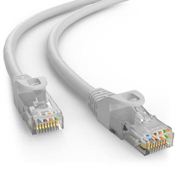 Cat5e 0.25M Grijs UTP kabel, Ophalen of Verzenden, Nieuw