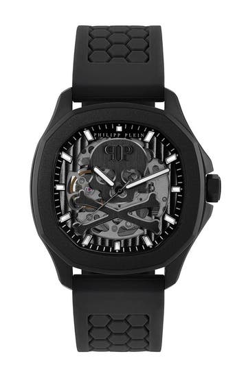 Philipp Plein Skeleton Spectre PWRAA0923 horloge 42 mm, Sieraden, Tassen en Uiterlijk, Overige merken, Staal, Verzenden, Polshorloge