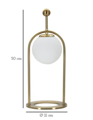 TAFELLAMP GLAMY ARC -B- CM Ø 21X50, Ophalen of Verzenden, Nieuw