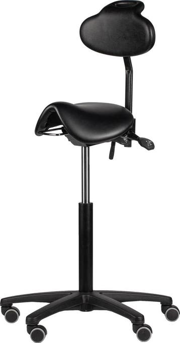 Rodachair PRS267L smalle zadelkruk, luxe kunstleder, met..., Overige plaatsen, Ophalen of Verzenden, Nieuw in verpakking, Stoel