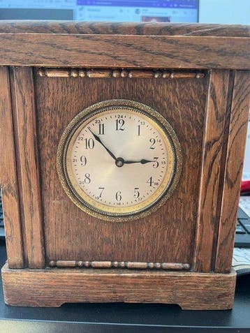 Deense klok redden - Spareur - Art Deco - Eik - 1930-1940,, Antiek en Kunst