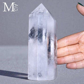 Heldere kwarts met betoverende interne sluier Elegante, Antiek en Kunst