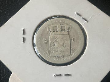 Nederland. Willem III. 1/2 Gulden 1862 (Zonder minimumprijs)