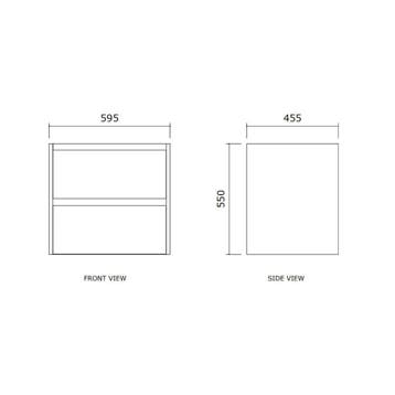 Badmeubelset BWS Riga Met Topplaat 60 cm Kasjmier, Ophalen of Verzenden, Nieuw