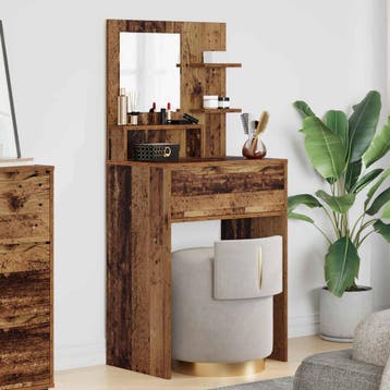 vidaXL Slaapkamer Kaptafels Oud Hout 80 x 39,6 x 135 cm, Verzenden, Nieuw