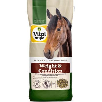 Vitalstyle Paardenmuesli Weight&Condition 15 kg, Verzenden, Nieuw