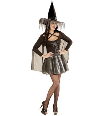 Zilveren heks verkleedkostuum, Kleding | Dames, Ophalen of Verzenden, Nieuw