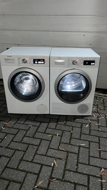 TOPDEAL! BOSCH 9KG IDOS WASMACHINE BOSCH 9KG WARMTEPOMPDROGR, Witgoed en Apparatuur, Wasmachines, Energieklasse A of zuiniger