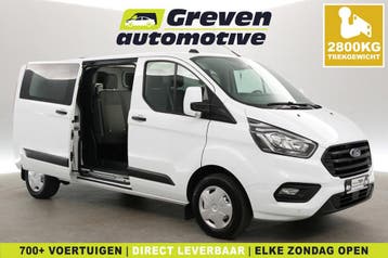 Ford Transit Custom 2.0 TDCI L2H1  DC  2800kg Trekgew.  6, Auto's, Wit, Nieuw, Ford, Te koop