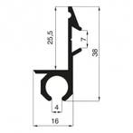 Tentrail aluminium 25,5mm (alleen afhalen), Ophalen of Verzenden, Nieuw