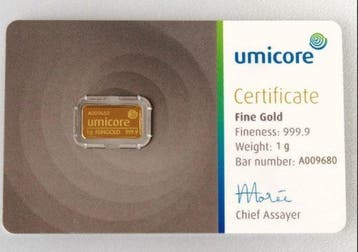 1 gram - Goud (Zonder minimumprijs)