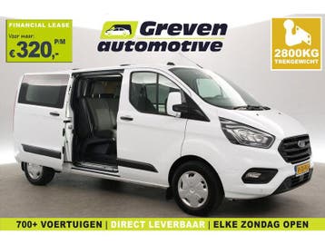 Ford Transit Custom 2.0 TDCI L2H1 | Dubbele Cabine |, Euro 6, Wit, Nieuw, Ford