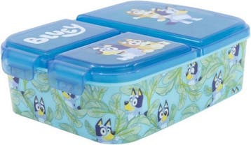 Bluey broodtrommel met 3 vakken, Ophalen of Verzenden, Zo goed als nieuw