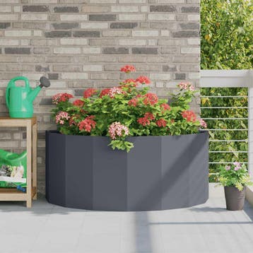 vidaXL Plantenbak Antraciet 120 x 60 x 50 cm Staal, Tuin en Terras, Bloembakken en Plantenbakken, Verzenden, Nieuw, Metaal, 60 tot 100 cm