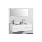 Badkamermeubel Cleopatra Wit op Wit 150CM (Badkamermeubels), Ophalen of Verzenden, Nieuw