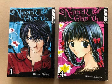 Manga - Hiromu Mutou - Never Give Up - delen 1 en 4 - nieuws, Meerdere comics, Ophalen of Verzenden, Zo goed als nieuw, Japan (Manga)