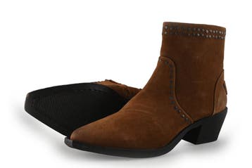 Shabbies Amsterdam Enkellaarzen in maat 38 Cognac, Overige kleuren, Shabbies Amsterdam, Verzenden, Lage of Enkellaarzen