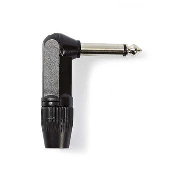 6.35 mm jack plug | M | Nedis (Mono, Haaks, Metaal), Verzenden, Nieuw