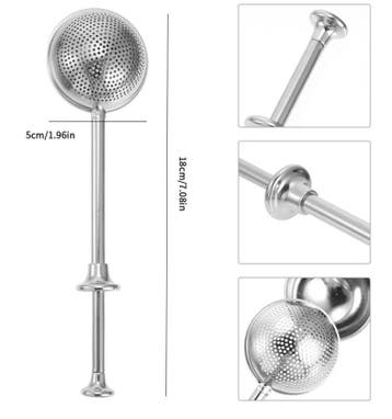 RVS Theezeef Bal met Handgreep – Herbruikbare Infuser, Verzenden, Nieuw