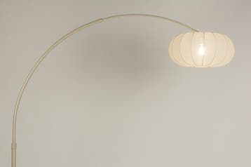 Rietveld Vloerlampen - Beige, Zand - Stof, Metaal, Verzenden, Nieuw
