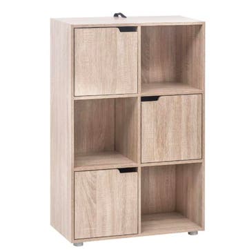 Staande Houten Boekenkast – Planken en Kasten –ad 60×30×91cm, Verzenden, Nieuw, 50 tot 100 cm, Met plank(en)