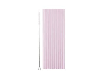 Plastic Rietjes Violet Herbruikbaar 23cm (12st), Ophalen of Verzenden, Nieuw