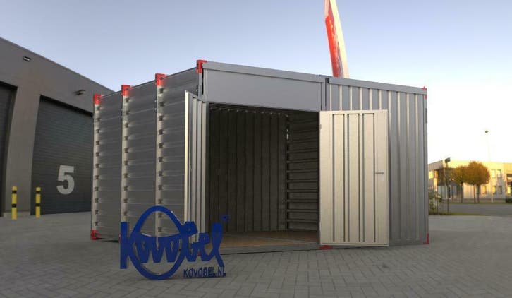 Magazijn demontabel 2,6m hoogte NIEUW leverbaar!, Zakelijke goederen, Machines en Bouw | Keten en Containers