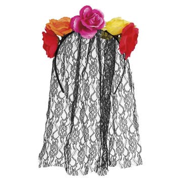 Tiara La Madrina kroon (Dia de los Muertos / Day of the, Verzenden, Nieuw