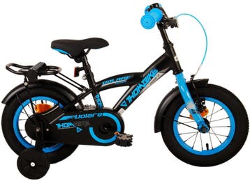 Volare Thombike Kinderfiets - Jongens - 12 inch - Zwart Blau, Fietsen en Brommers, Fietsen | Kinderfietsjes, Overige merken, Zijwieltjes