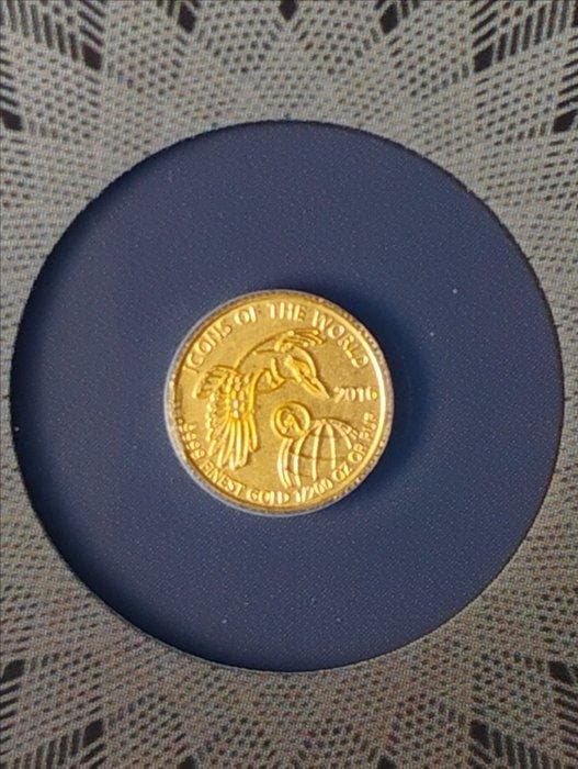 Rwanda. 10 Francs Oro 1/200 oz 2016 – Kookaburra – Icons of, Postzegels en Munten, Munten | Europa | Niet-Euromunten