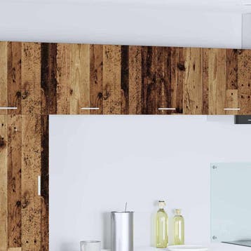 vidaXL Hangkast 2 st Oude Hout en Wit Bewerkt hout, Verzenden, Nieuw, Bruin