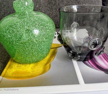 Glasfabriek Leerdam - A.D. Copier - Vaas (2) - Glas -, Antiek en Kunst