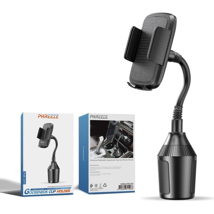 Telefoonhouder Auto Bekerhouder - Flexibele Zwanenhals, Telecommunicatie, Telefoonhouders, Ophalen of Verzenden