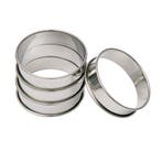 BrandNewCake Flan/Cake Ringen RVS Ø8cm Set/4, Verzenden, Nieuw