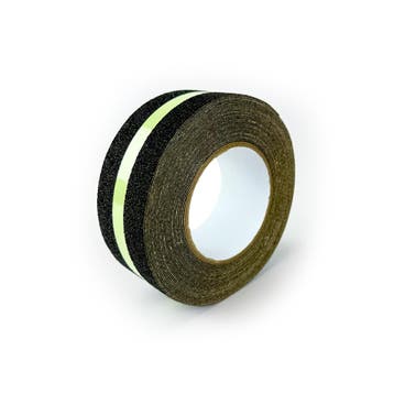 Anti  -  sliptape (zwart) met glow  -  in  -  the  -  dark, Verzenden