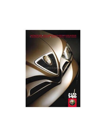 1999 ALFA ROMEO 146 KARROSSERIEKLEUREN EN STOFFEN BROCHURE, Nieuw, Alfa Romeo, Author