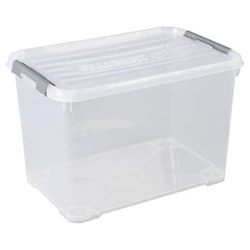 Curver Handy+ opbergbox 65 liter transparant met clipdeksel, 40 liter of meer, Ophalen of Verzenden, Nieuw