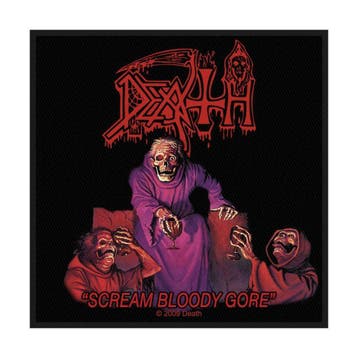 Death - Scream Bloody Gore - patch officiële merchandise, Verzamelen, Ophalen of Verzenden, Nieuw, Kleding