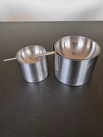 Arne Jacobsen - Asbak (2) - Staal - Cylinda Line