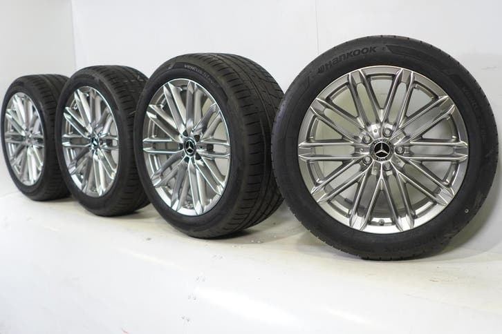 Mercedes S Klasse W223 19 inch velgen Hankook Zomerbanden Or, Auto-onderdelen, Banden en Velgen, Velg(en), Gebruikt, 19 inch, Zomerbanden