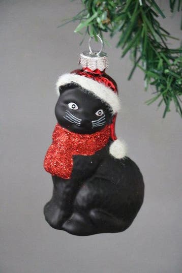 zwarte kat als kerstornament - Kerstballen Inge-Magic (2) -, Diversen, Nieuw