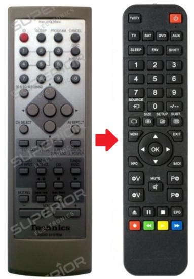 Technics / Panasonic RAK-EHA28WH afstandsbediening, Audio, Tv en Foto, Afstandsbedieningen, Verzenden